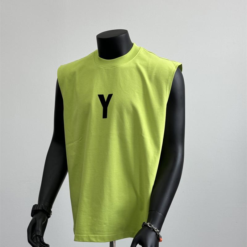 秋冬 コーデ メンズ 服 シンプル ファッション オシャレ 大人 かっこいい 大きいサイズ ストリート 紳士服 韓国スタイル カジュアル ノースリーブ T シャツ ベスト グリーン プリント チョッキ スポーツ ベース BX 1(4)