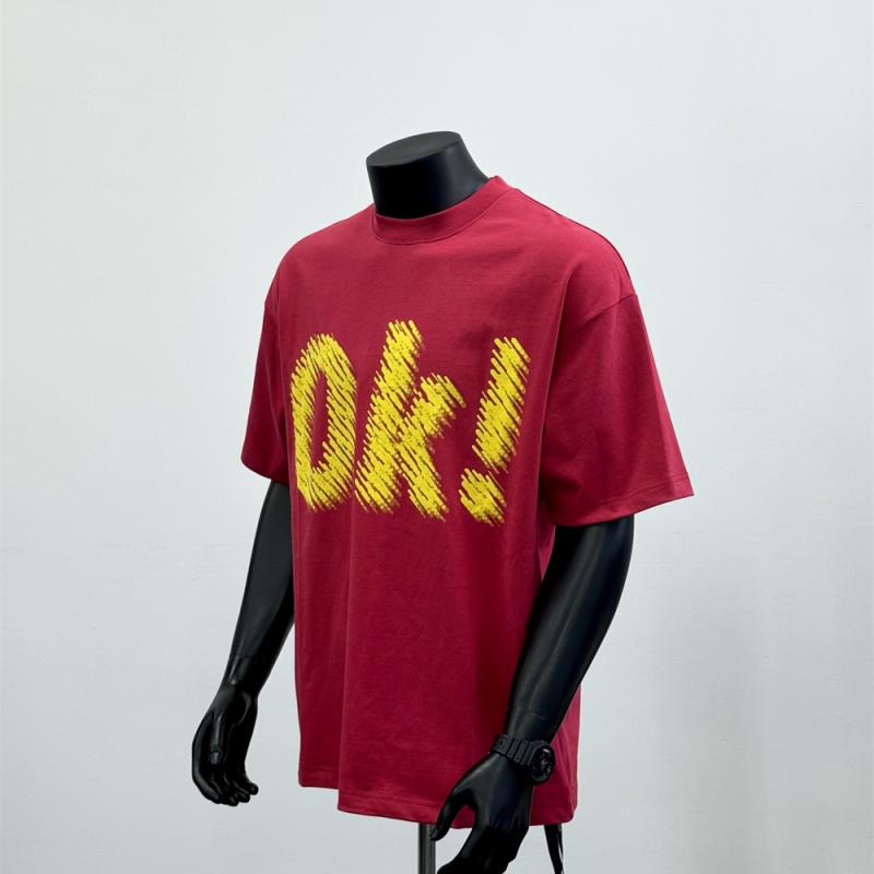 秋冬 コーデ メンズ 服 シンプル ファッション オシャレ 大人 かっこいい 大きいサイズ ストリート 紳士服 ヘビー 綿 半袖 T シャツ アメリカン プリント 赤 トップス 1268