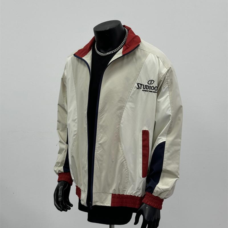 秋冬 コーデ メンズ 服 シンプル ファッション オシャレ 大人 かっこいい 大きいサイズ ストリート 紳士服 アメリカン スタンドカラー ジャケット レター スポーツ アプリコット J 2