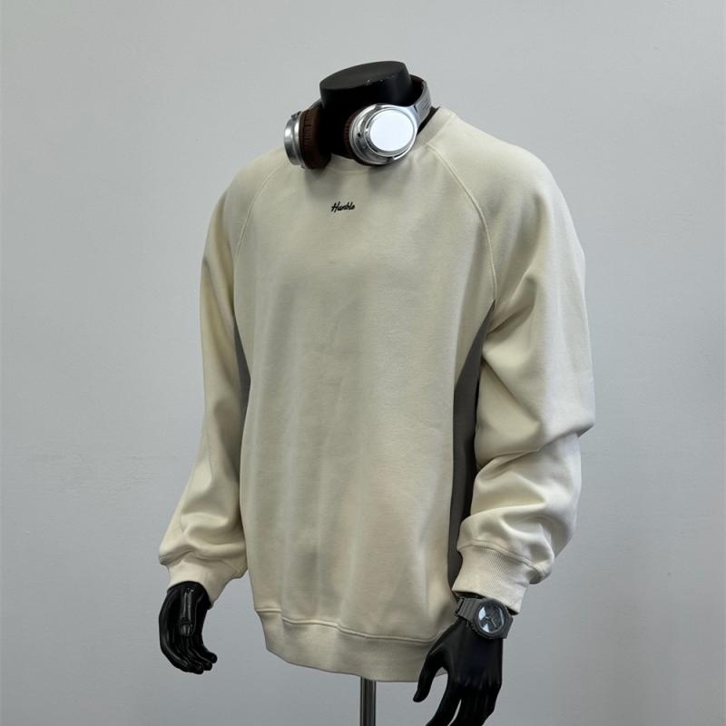 秋冬 コーデ メンズ 用 服 シンプル ファッション オシャレ 大人 かっこいい 大きいサイズ ストリート 紳士服 シンプル ラウンドネック セーター プルオーバー トップス ベージュ W 61