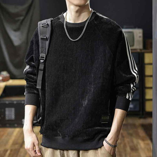秋冬 コーデ メンズ 服 シンプル ファッション オシャレ 大人 かっこいい 大きいサイズ ストリート 紳士服 繊細 厚手 シェニール ストライプ スウェットシャツ 長袖 ボトム 服 秋冬 コーデ メンズ 服 シンプル ファッション オシャレ 大人 かっこいい 大きいサイズ ストリート 紳士服 繊細 厚手 シェニール ストライプ スウェットシャツ 長袖 ボトム 服