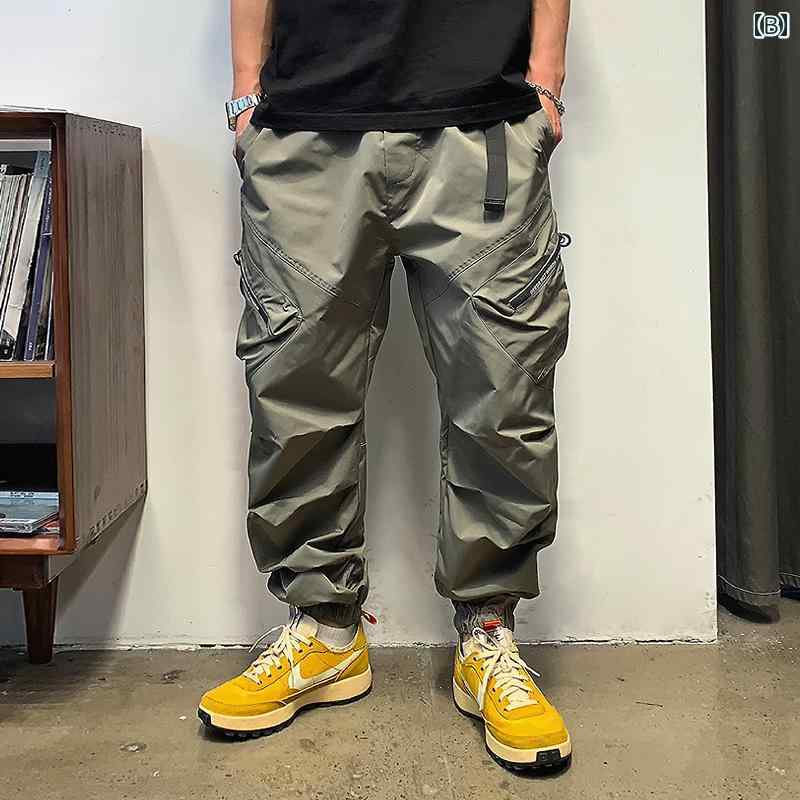 秋冬 コーデ メンズ 服 シンプル ファッション オシャレ 大人 かっこいい 大きいサイズ ストリート 紳士服 グリーン アメカジ スポーツ パンツ ズボン