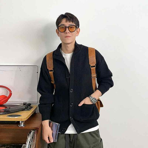秋冬 コーデ メンズ 服 シンプル ファッション オシャレ 大人 かっこいい 大きいサイズ ストリート 紳士服 アメリカン レトロ カーディガン セーター ジャケット スタンドカラー 秋冬 コーデ メンズ 服 シンプル ファッション オシャレ 大人 かっこいい 大きいサイズ ストリート 紳士服 アメリカン レトロ カーディガン セーター ジャケット スタンドカラー