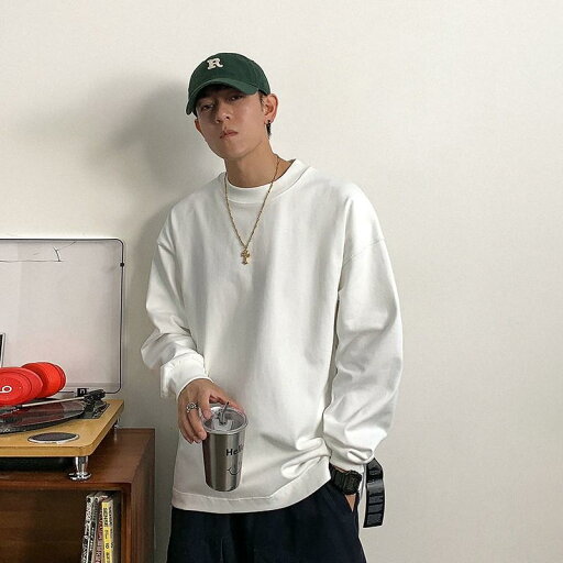 秋冬 コーデ メンズ 服 シンプル ファッション オシャレ 大人 かっこいい 大きいサイズ ストリート 紳士服 460グラム 厚手 綿 長袖 T シャツ インナー トップス 秋冬 コーデ メンズ 服 シンプル ファッション オシャレ 大人 かっこいい 大きいサイズ ストリート 紳士服 460グラム 厚手 綿 長袖 T シャツ インナー トップス