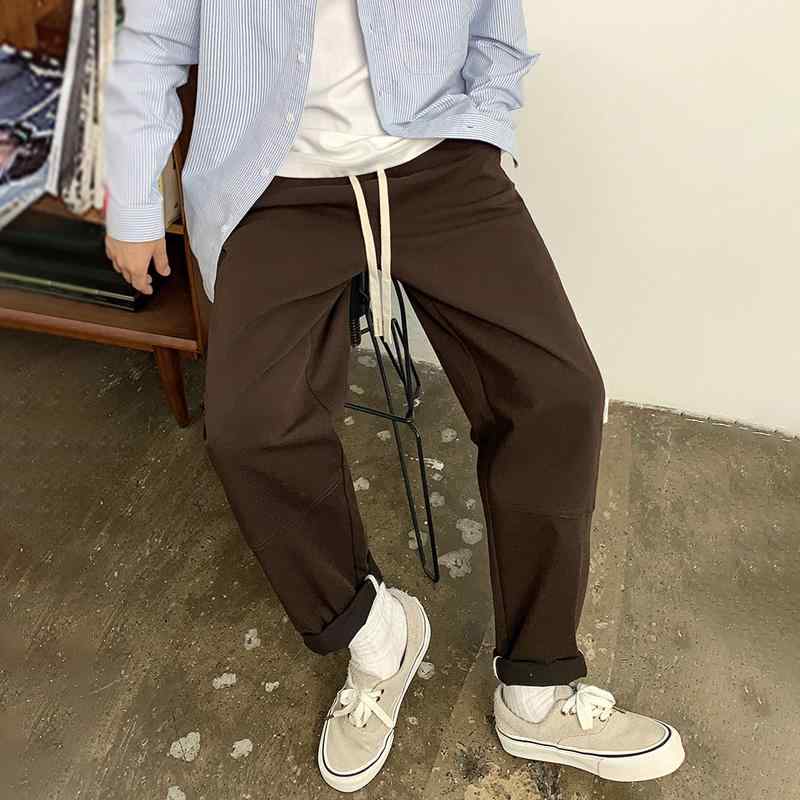 秋冬 コーデ メンズ 服 シンプル ファッション オシャレ 大人 かっこいい 大きいサイズ ストリート 紳士服 無地 カジュアル パンツ ス..