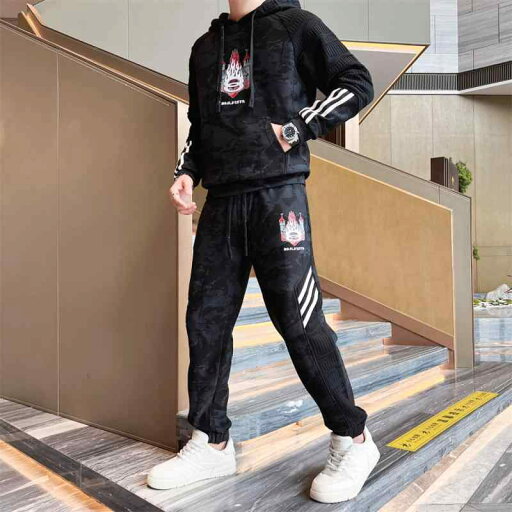 秋冬 コーデ メンズ 服 シンプル ファッション オシャレ 大人 かっこいい 大きいサイズ ストリート 紳士服 カジュアル スーツ フード付き スウェットシャツ パンツ スリム ツーピース セット 秋冬 コーデ メンズ 服 シンプル ファッション オシャレ 大人 かっこいい 大きいサイズ ストリート 紳士服 カジュアル スーツ フード付き スウェットシャツ パンツ スリム ツーピース セット