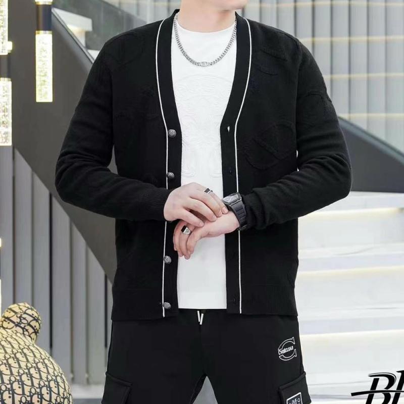 秋冬 コーデ メンズ 服 シンプル ファッション オシャレ 大人 かっこいい 大きいサイズ ストリート 紳士服 ジャカード ウール アウター ジャケット ニット シンプル セーター