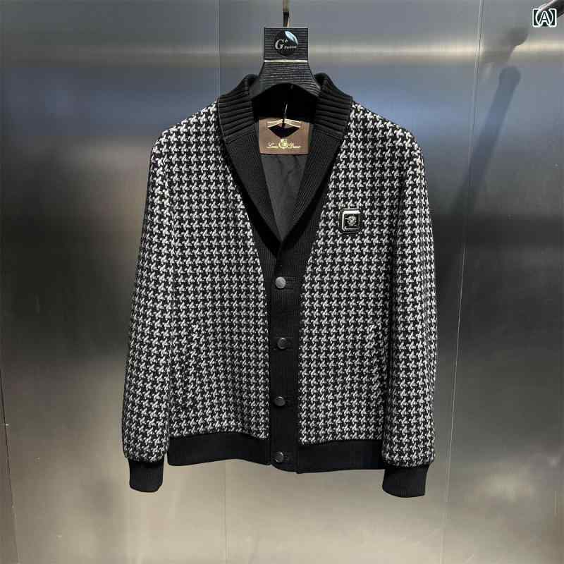 秋冬 コーデ メンズ 服 シンプル ファッション オシャレ 大人 かっこいい 大きいサイズ ストリート 紳士服 長袖 カーディガン コート ニット ジャケット