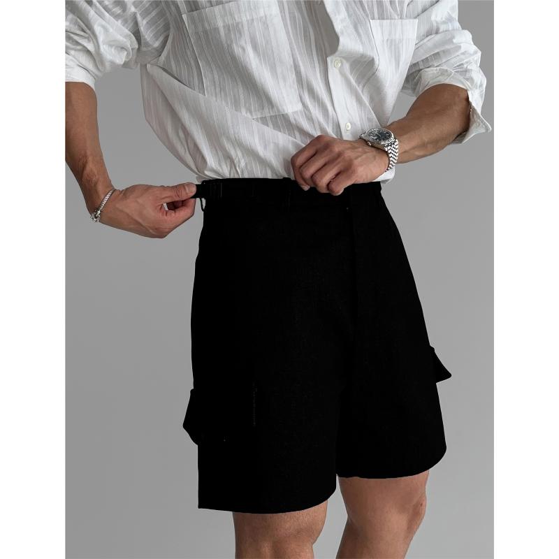 秋冬 コーデ メンズ 服 シンプル ファッション オシャレ 大人 かっこいい 大きいサイズ ストリート 紳士服 サイド ベルト カーゴ カジュアル パンツ アメリカン ストレート(4)