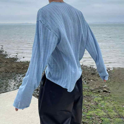 秋冬 コーデ メンズ 服 シンプル ファッション オシャレ 大人 かっこいい 大きいサイズ ストリート 紳士服 ニット 長袖 T シャツ 通気性 韓国スタイル ストライプ ラウンドネックプルオーバー 日焼け防止 服 秋冬 コーデ メンズ 服 シンプル ファッション オシャレ 大人 かっこいい 大きいサイズ ストリート 紳士服 ニット 長袖 T シャツ 通気性 韓国スタイル ストライプ ラウンドネックプルオーバー 日焼け防止 服