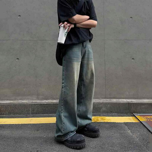 秋冬 コーデ メンズ 服 シンプル ファッション オシャレ 大人 かっこいい 大きいサイズ ストリート 紳士服 アメリカン レトロ ウォッシュ加工 ストレート ジーンズ ゆったり ワイド レッグ パンツ ドレープ フロア レングス 秋冬 コーデ メンズ 服 シンプル ファッション オシャレ 大人 かっこいい 大きいサイズ ストリート 紳士服 アメリカン レトロ ウォッシュ加工 ストレート ジーンズ ゆったり ワイド レッグ パンツ ドレープ フロア レングス