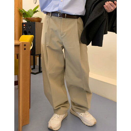 秋冬 コーデ メンズ 服 シンプル ファッション オシャレ 大人 かっこいい 大きいサイズ ストリート 紳士服 単品 プリーツ ストレッチ ストレート カジュアル パンツ レトロ ワイド レッグ 秋冬 コーデ メンズ 服 シンプル ファッション オシャレ 大人 かっこいい 大きいサイズ ストリート 紳士服 単品 プリーツ ストレッチ ストレート カジュアル パンツ レトロ ワイド レッグ