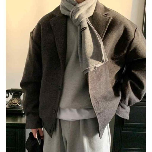 秋冬 コーデ メンズ 服 シンプル ファッション オシャレ 大人 かっこいい 大きいサイズ ストリート 紳士服 ウール コート スーツ 襟 ワークジャケット 綿 ジャケット 秋冬 コーデ メンズ 服 シンプル ファッション オシャレ 大人 かっこいい 大きいサイズ ストリート 紳士服 ウール コート スーツ 襟 ワークジャケット 綿 ジャケット