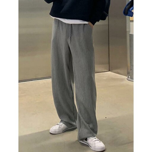 秋冬 コーデ メンズ 服 シンプル ファッション オシャレ 大人 かっこいい 大きいサイズ ストリート 紳士服 ダーク グレー ストレート カジュアル パンツ ドレープ ワイド レッグ 秋冬 コーデ メンズ 服 シンプル ファッション オシャレ 大人 かっこいい 大きいサイズ ストリート 紳士服 ダーク グレー ストレート カジュアル パンツ ドレープ ワイド レッグ