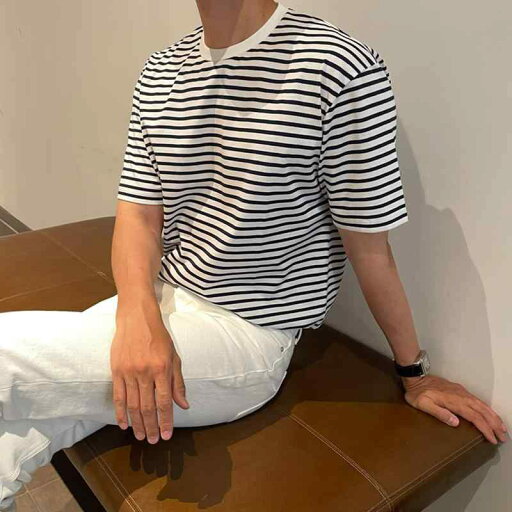 秋冬 コーデ メンズ 服 シンプル ファッション オシャレ 大人 かっこいい 大きいサイズ ストリート 紳士服 ストライプ T シャツ 半袖 韓国スタイル カジュアル コットン ラウンドネック トップス 秋冬 コーデ メンズ 服 シンプル ファッション オシャレ 大人 かっこいい 大きいサイズ ストリート 紳士服 ストライプ T シャツ 半袖 韓国スタイル カジュアル コットン ラウンドネック トップス