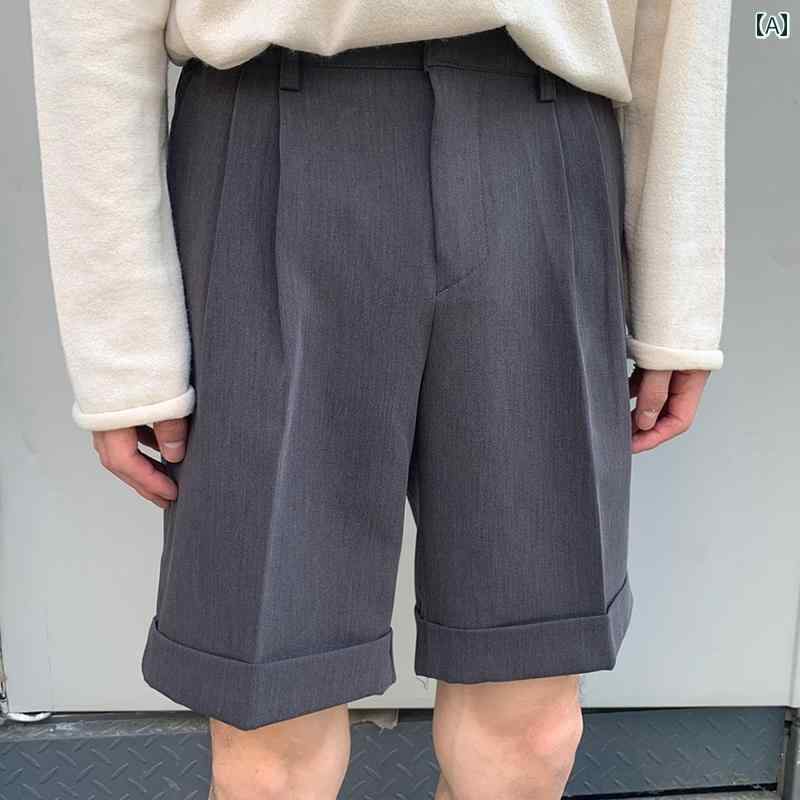 秋冬 コーデ メンズ 服 シンプル ファッション オシャレ 大人 かっこいい 大きいサイズ ストリート 紳士服 韓国スタイル 五分丈 スーツ パンツ レディース ストレート ドレープ カジュアル カップル