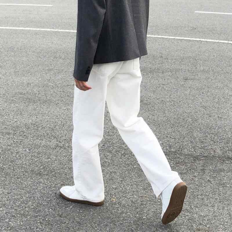 秋冬 コーデ メンズ 服 シンプル ファッション オシャレ 大人 かっこいい 大きいサイズ ストリート 紳士服 ジーンズ ストレート 韓国スタイル ゆったり 快適 シンプル カジュアル パンツ