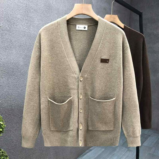 秋冬 コーデ メンズ 服 シンプル ファッション オシャレ 大人 かっこいい 大きいサイズ ストリート 紳士服 カーキ ハイエンド ニット カーディガン ジャケット アウター セーター トップス 秋冬 コーデ メンズ 服 シンプル ファッション オシャレ 大人 かっこいい 大きいサイズ ストリート 紳士服 カーキ ハイエンド ニット カーディガン ジャケット アウター セーター トップス