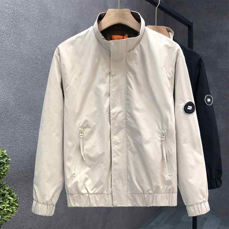 秋冬 コーデ メンズ 服 シンプル ファッション オシャレ 大人 かっこいい 大きいサイズ ストリート 紳士服 ウェア スタンドカラー ジャケット スピリット トップス