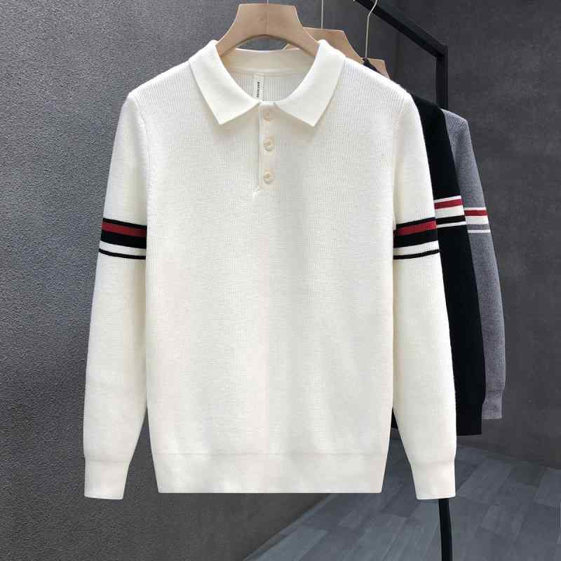 秋冬 コーデ メンズ 服 シンプル ファッション オシャレ 大人 かっこいい 大きいサイズ ストリート 紳士服 ハイエンド セーター シャツ(4.0)