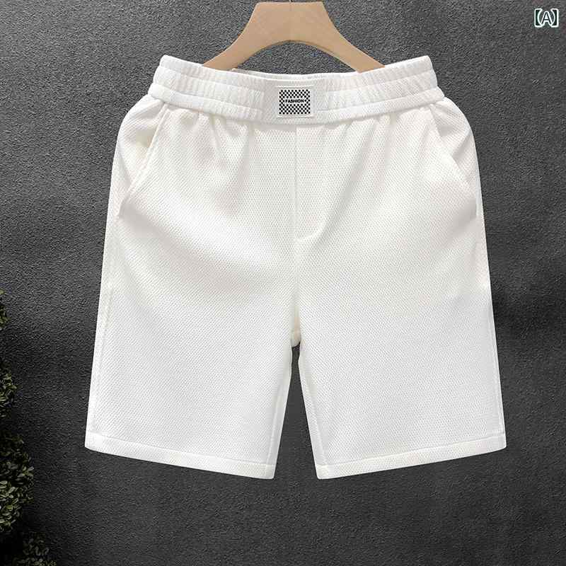 秋冬 コーデ メンズ 服 シンプル ファッション オシャレ 大人 かっこいい 大きいサイズ ストリート 紳士服 ハイエンド 白 パンツ カジュアル 薄手 アウターウェア 五分丈