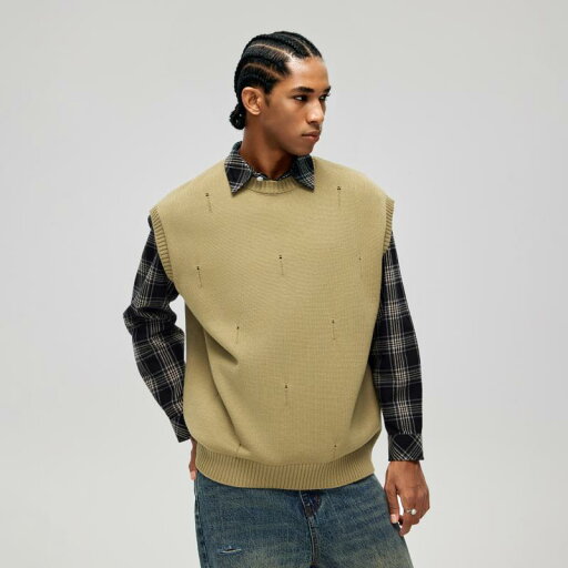 秋冬 コーデ メンズ 服 シンプル ファッション オシャレ 大人 かっこいい 大きいサイズ ストリート 紳士服 レトロ レインドロップ ベスト プルオーバー カジュアル ニット セーター 秋冬 コーデ メンズ 服 シンプル ファッション オシャレ 大人 かっこいい 大きいサイズ ストリート 紳士服 レトロ レインドロップ ベスト プルオーバー カジュアル ニット セーター