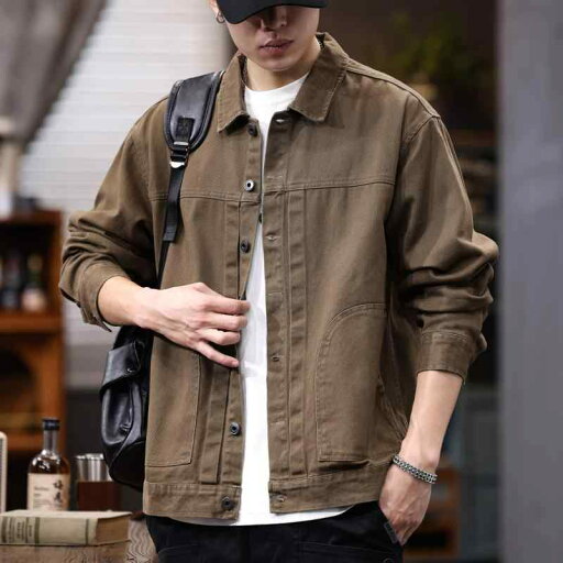 秋冬 コーデ メンズ 服 シンプル ファッション オシャレ 大人 かっこいい 大きいサイズ ストリート 紳士服 ウェア レトロ ジャケット ゆったり アメリカン 厚手 コットン 秋冬 コーデ メンズ 服 シンプル ファッション オシャレ 大人 かっこいい 大きいサイズ ストリート 紳士服 ウェア レトロ ジャケット ゆったり アメリカン 厚手 コットン