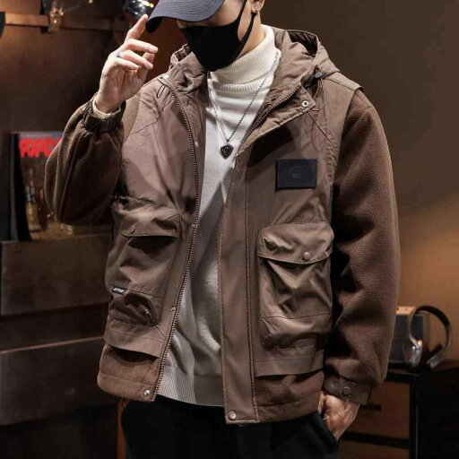 秋冬 コーデ メンズ 服 シンプル ファッション オシャレ 大人 かっこいい 大きいサイズ ストリート 紳士服 アメリカン フェイク ツーピース 綿 コート カジュアル ラム ベルベット 暖かい 秋冬 コーデ メンズ 服 シンプル ファッション オシャレ 大人 かっこいい 大きいサイズ ストリート 紳士服 アメリカン フェイク ツーピース 綿 コート カジュアル ラム ベルベット 暖かい