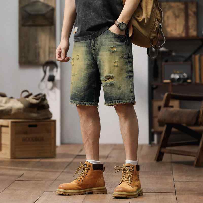 秋冬 コーデ メンズ 服 シンプル ファッション オシャレ 大人 かっこいい 大きいサイズ ストリート 紳士服 レトロ ウォッシュ加工 デニム パンツ ストレート カジュアル パンツ