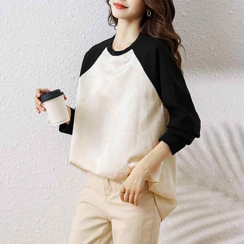 秋服 レディース ファッション オシャレ カワイイ シンプル 大人カワイイ 大きいサイズ トレーナー ゆったり ミドル丈 トップス