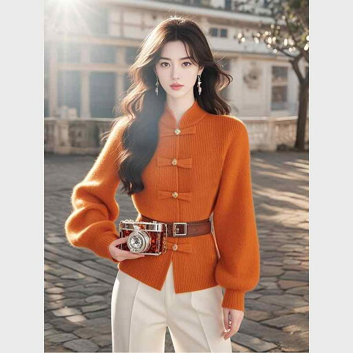 秋服 レディース ファッション オシャレ カワイイ シンプル 大人カワイイ 大きいサイズ ディスク ボタン スタンドカラー セーター フェミニン ウエスト スリム フレグランス オレンジ ニット トップス 秋服 レディース ファッション オシャレ カワイイ シンプル 大人カワイイ 大きいサイズ ディスク ボタン スタンドカラー セーター フェミニン ウエスト スリム フレグランス オレンジ ニット トップス