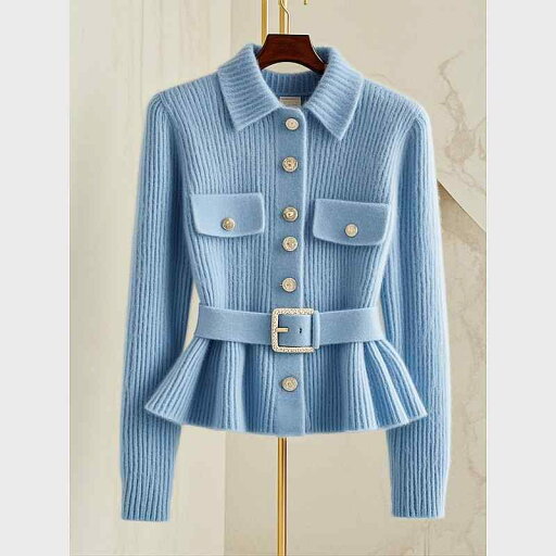 秋服 レディース ファッション オシャレ カワイイ シンプル 大人カワイイ 大きいサイズ ハイエンド ニットカーディガン トップス フレグランス ブルー セーター 秋服 レディース ファッション オシャレ カワイイ シンプル 大人カワイイ 大きいサイズ ハイエンド ニットカーディガン トップス フレグランス ブルー セーター