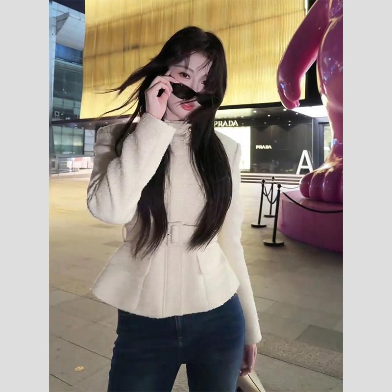 秋服 レディース ファッション オシャレ カワイイ シンプル 大人カワイイ 大きいサイズ ハイエンド トップス 白 ジャケット