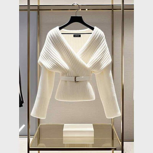 秋服 レディース ファッション オシャレ カワイイ シンプル 大人カワイイ 大きいサイズ Vネック セーター トップス フェミニン ハイエンド ウエスト絞り ソフト 白 秋服 レディース ファッション オシャレ カワイイ シンプル 大人カワイイ 大きいサイズ Vネック セーター トップス フェミニン ハイエンド ウエスト絞り ソフト 白