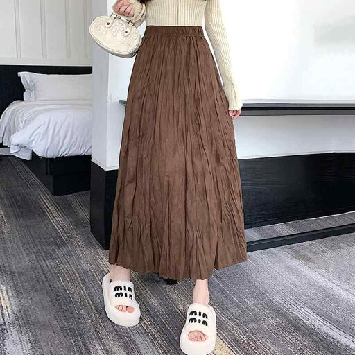 秋服 レディース ファッション オシャレ カワイイ シンプル 大人カワイイ 大きいサイズ スエードスカート ハイウエスト スリム Aライン プリーツ ミドル丈 スカート 秋服 レディース ファッション オシャレ カワイイ シンプル 大人カワイイ 大きいサイズ スエードスカート ハイウエスト スリム Aライン プリーツ ミドル丈 スカート