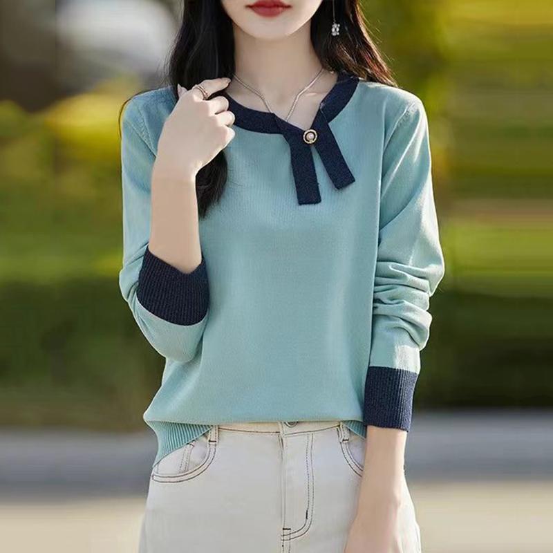 Rakuten - 秋服 レディース ファッション オシャレ カワイイ シンプル 大人カワイイ 大きいサイズ ニット レイヤリング シャツ シック ゆったり インナー セーター トップス