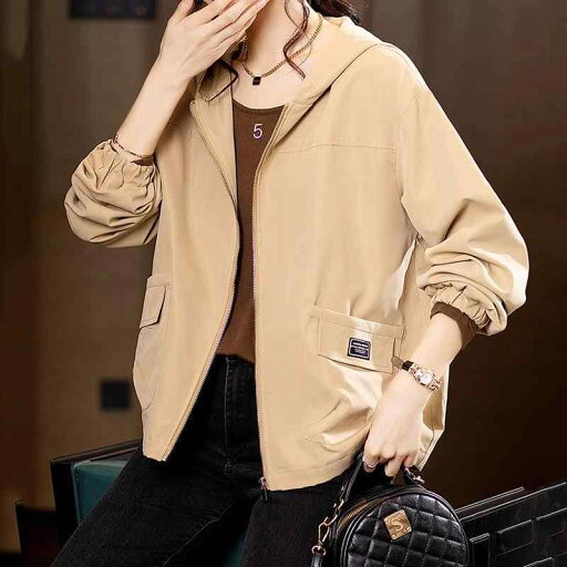 秋服 レディース ファッション オシャレ カワイイ シンプル 大人カワイイ 大きいサイズ フード付き ジャケット トップス 秋服 レディース ファッション オシャレ カワイイ シンプル 大人カワイイ 大きいサイズ フード付き ジャケット トップス