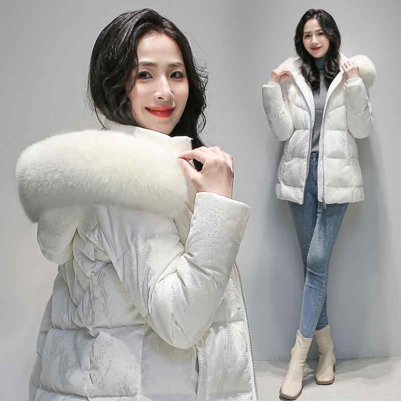 秋服 レディース ファッション オシャレ カワイイ シンプル 大人カワイイ 大きいサイズ ホワイト ハイエンド ダウン ジャケット 襟 90 ホワイト ダックダウン