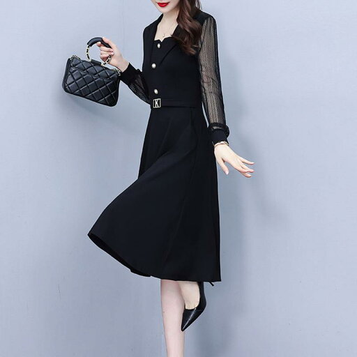 秋服 レディース ファッション オシャレ カワイイ シンプル 大人カワイイ 大きいサイズ ドレス ハイエンド ウエスト 長袖 ミドル丈 スカート 秋服 レディース ファッション オシャレ カワイイ シンプル 大人カワイイ 大きいサイズ ドレス ハイエンド ウエスト 長袖 ミドル丈 スカート
