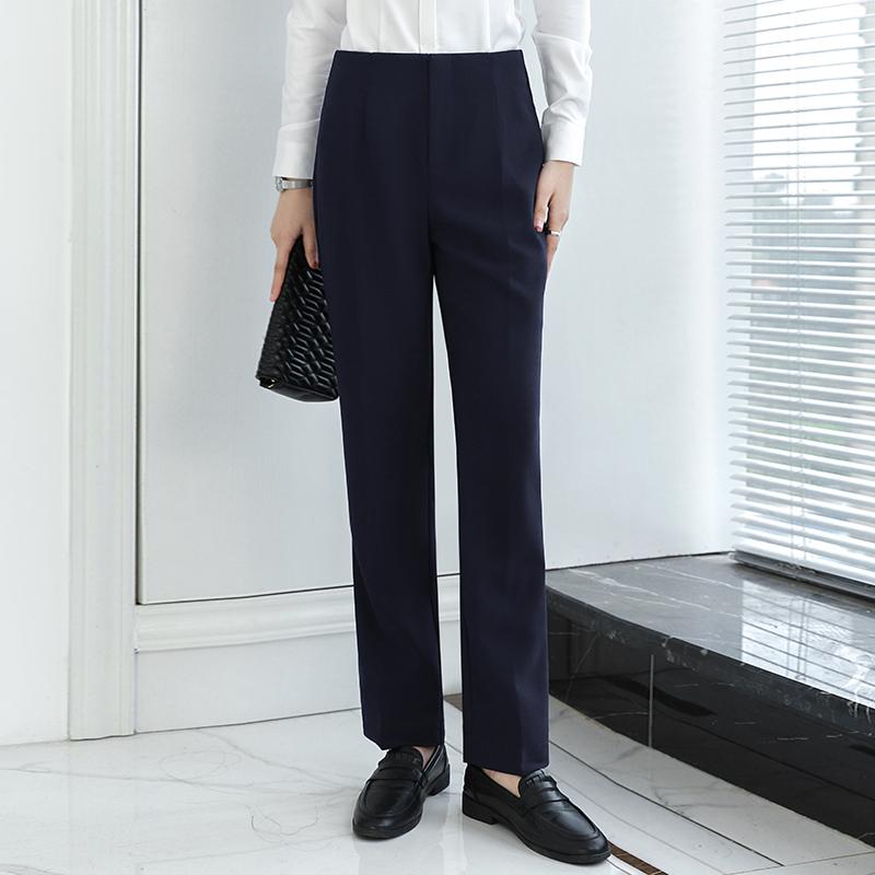 秋服 レディース ファッション オシャレ カワイイ シンプル 大人カワイイ 大きいサイズ OL パンツ 通勤ウェア 黒 ズボン ストレート ワーク パンツ フォーマル スーツ