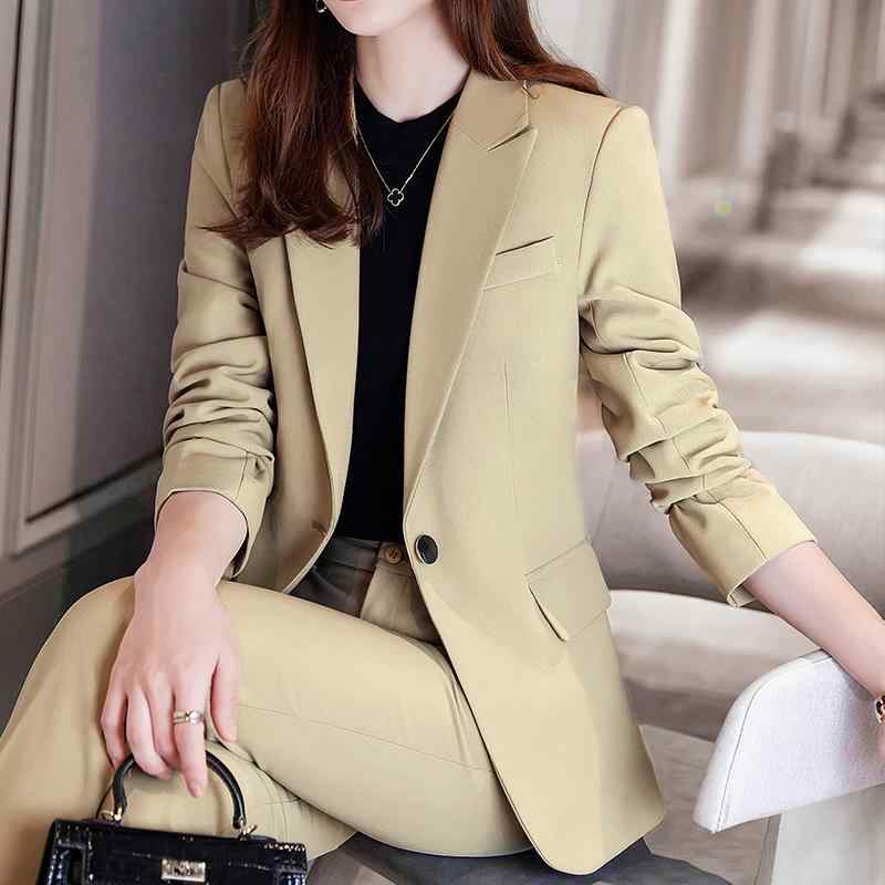 秋服 レディース ファッション オシャレ カワイイ シンプル 大人カワイイ 大きいサイズ スーツ ジャケット スリム ハイエンド 通勤ウェア