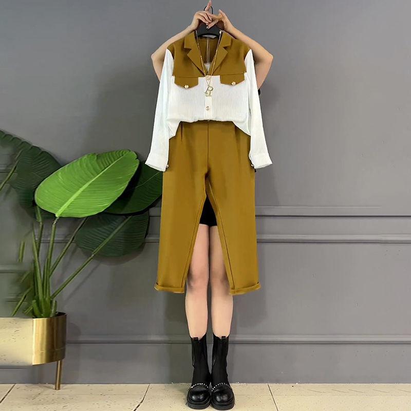 秋服 レディース ファッション オシャレ カワイイ シンプル 大人カワイイ 大きいサイズ スーツ スリム 襟 シャツ パンツ