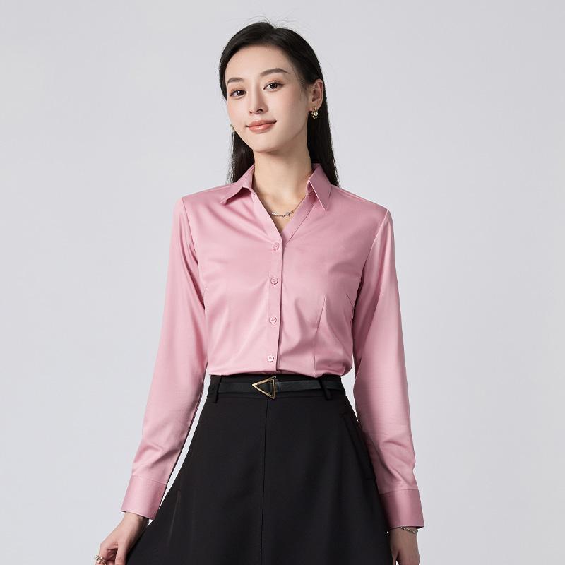 Rakuten - 秋服 レディース ファッション オシャレ カワイイ シンプル 大人カワイイ 大きいサイズ 長袖 シャツ 通勤ウェア フォーマル 面接