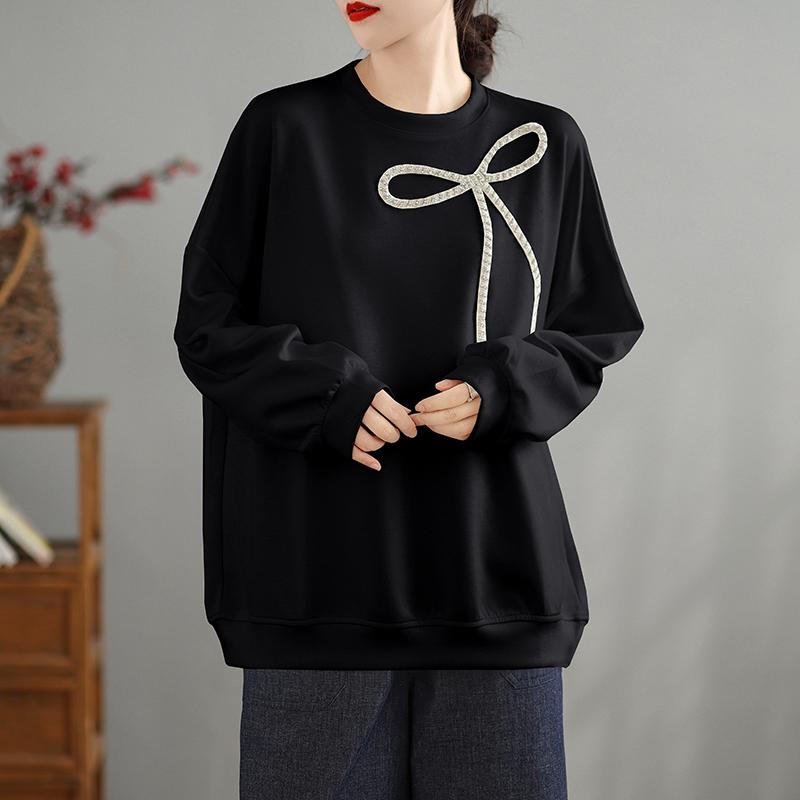 秋服 レディース ファッション オシャレ カワイイ シンプル 大人カワイイ 大きいサイズ ネイル リボン ..