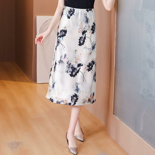 秋服 レディース ファッション オシャレ カワイイ シンプル 大人カワイイ 大きいサイズ ドレス プリント スカート 幅広 ミドル丈 秋服 レディース ファッション オシャレ カワイイ シンプル 大人カワイイ 大きいサイズ ドレス プリント スカート 幅広 ミドル丈