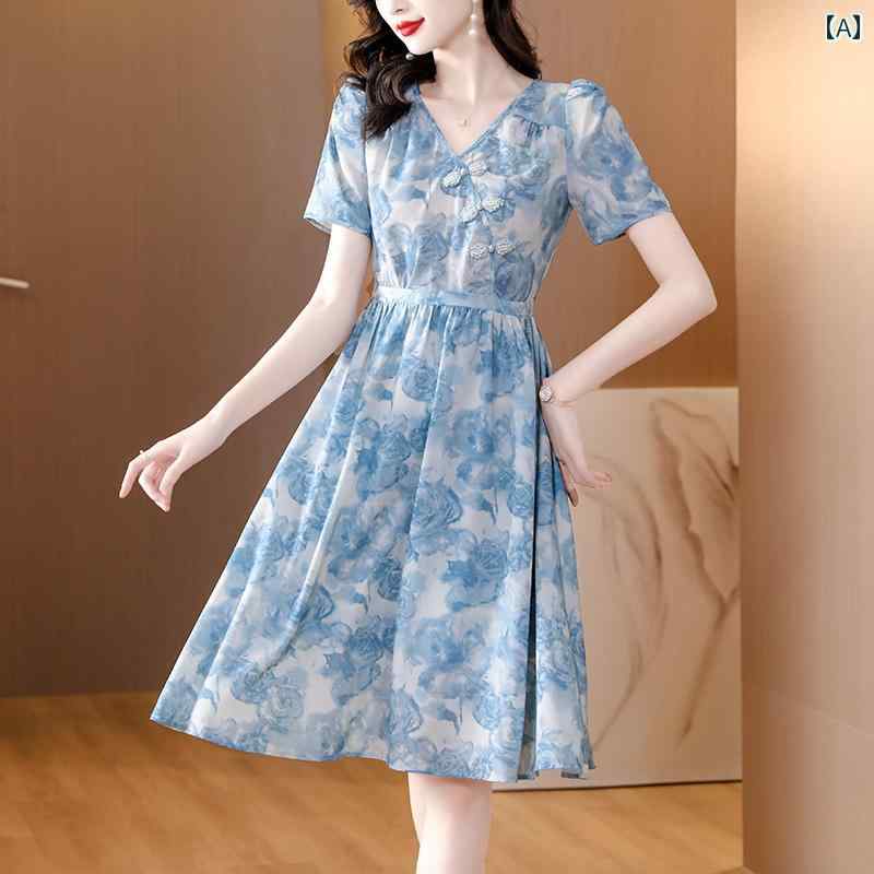 秋服 レディース ファッション オシャレ カワイイ シンプル 大人カワイイ 大きいサイズ ボタン ダウン 半袖 ドレス スリム