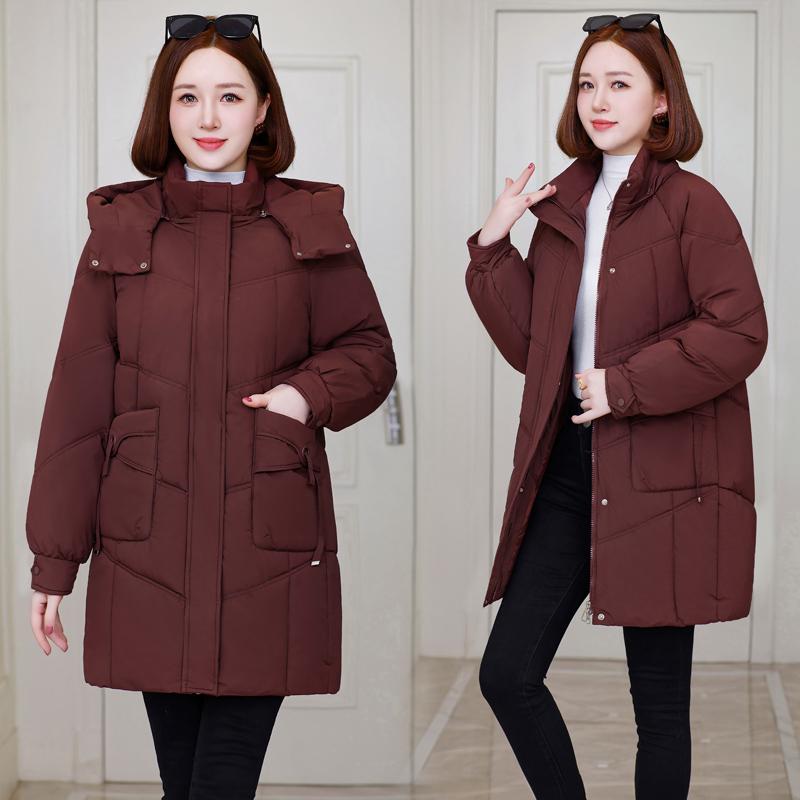 秋服 レディース ファッション オシャレ カワイイ シンプル 大人カワイイ 大きいサイズ ダウン コットンコート 厚手 ジャケット