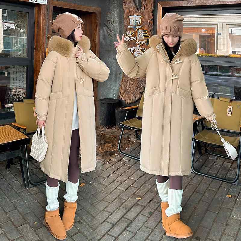 秋服 レディース ファッション オシャレ カワイイ シンプル 大人カワイイ 大きいサイズ ダウン ジャケット ミドル丈 韓国スタイル 綿 コート