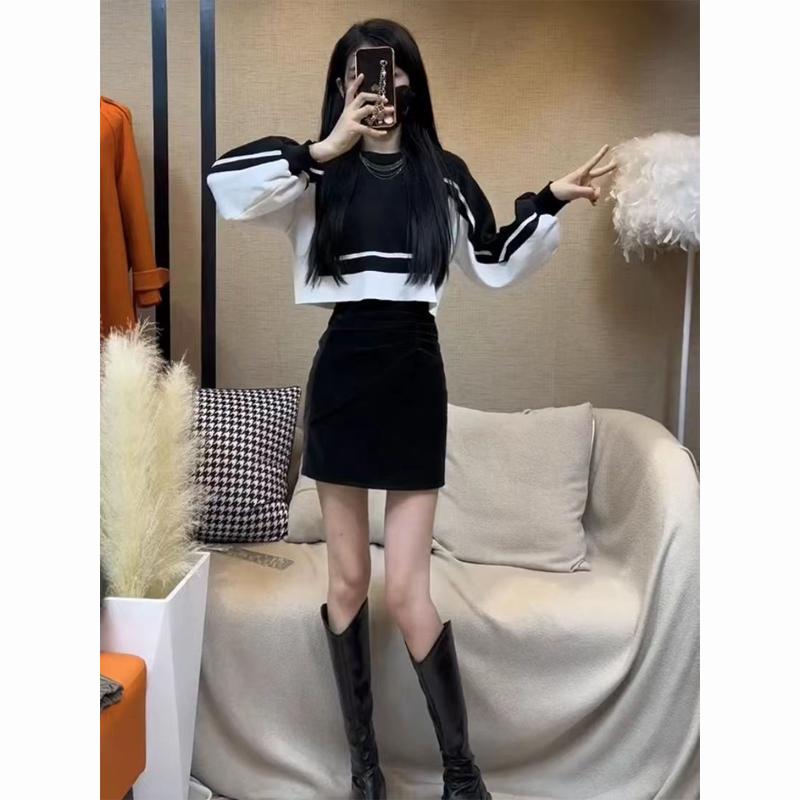 秋服 レディース ファッション オシャレ カワイイ シンプル 大人カワイイ 大きいサイズ カジュアル スーツ スカート スリム ネット