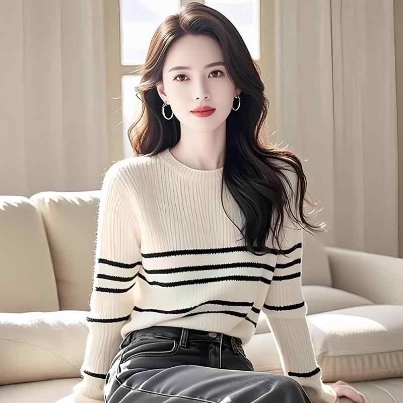 秋服 レディース ファッション オシャレ カワイイ シンプル 大人カワイイ 大きいサイズ ホワイト スト..